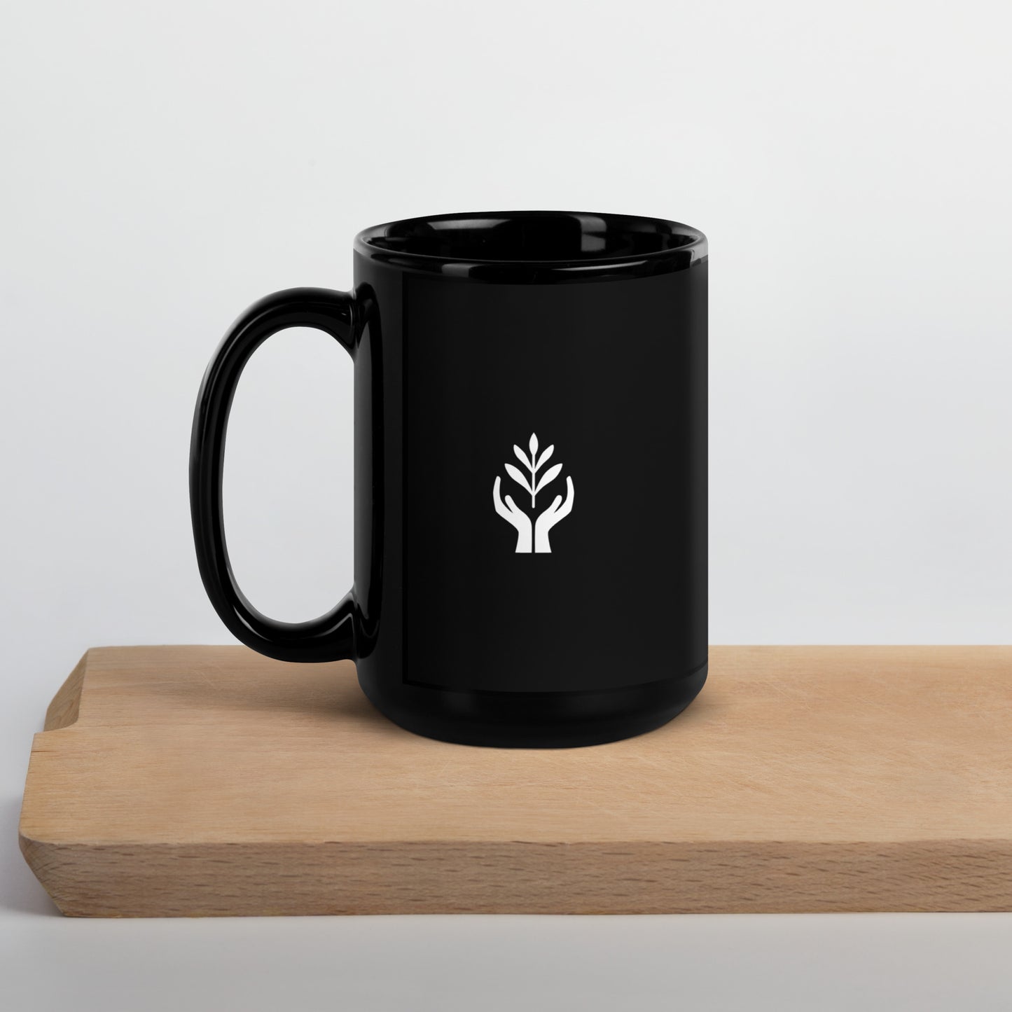 Healbean Black Ceramic Mug