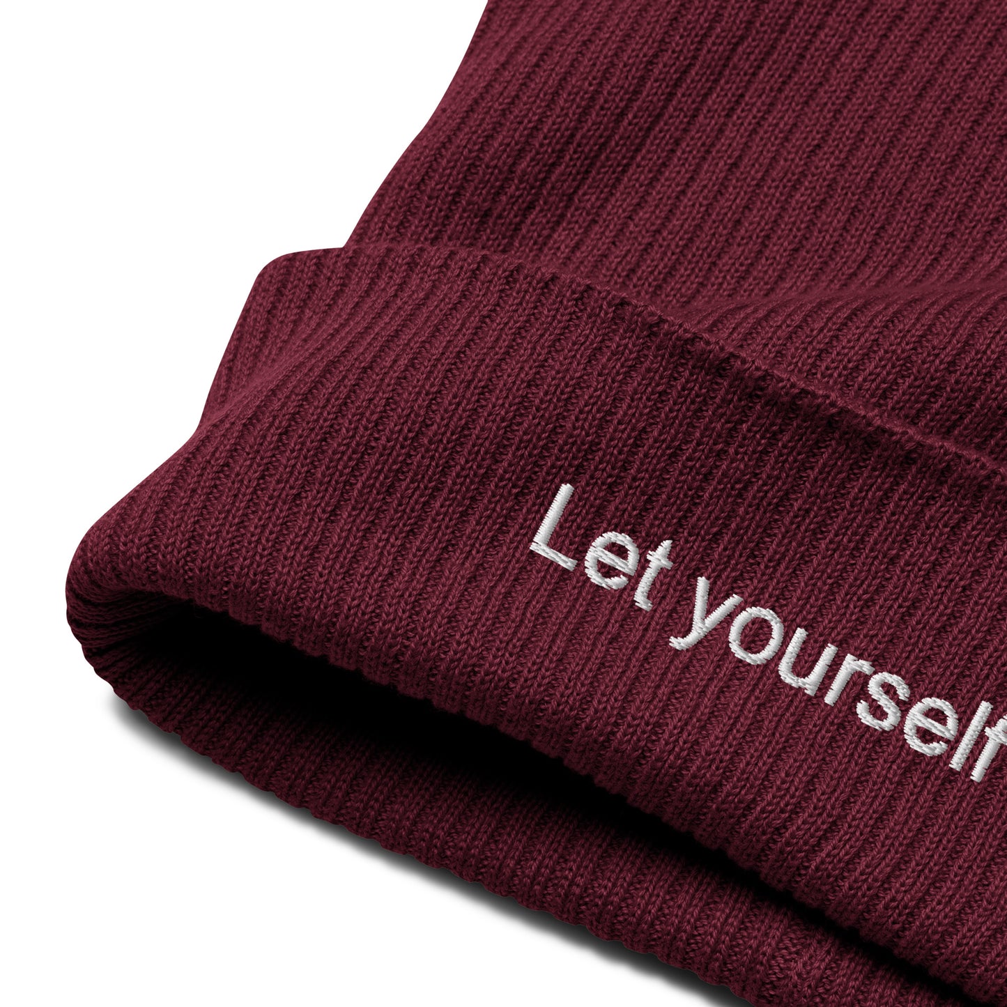 Let Yourself Heal Ribbed Beanie Unisex