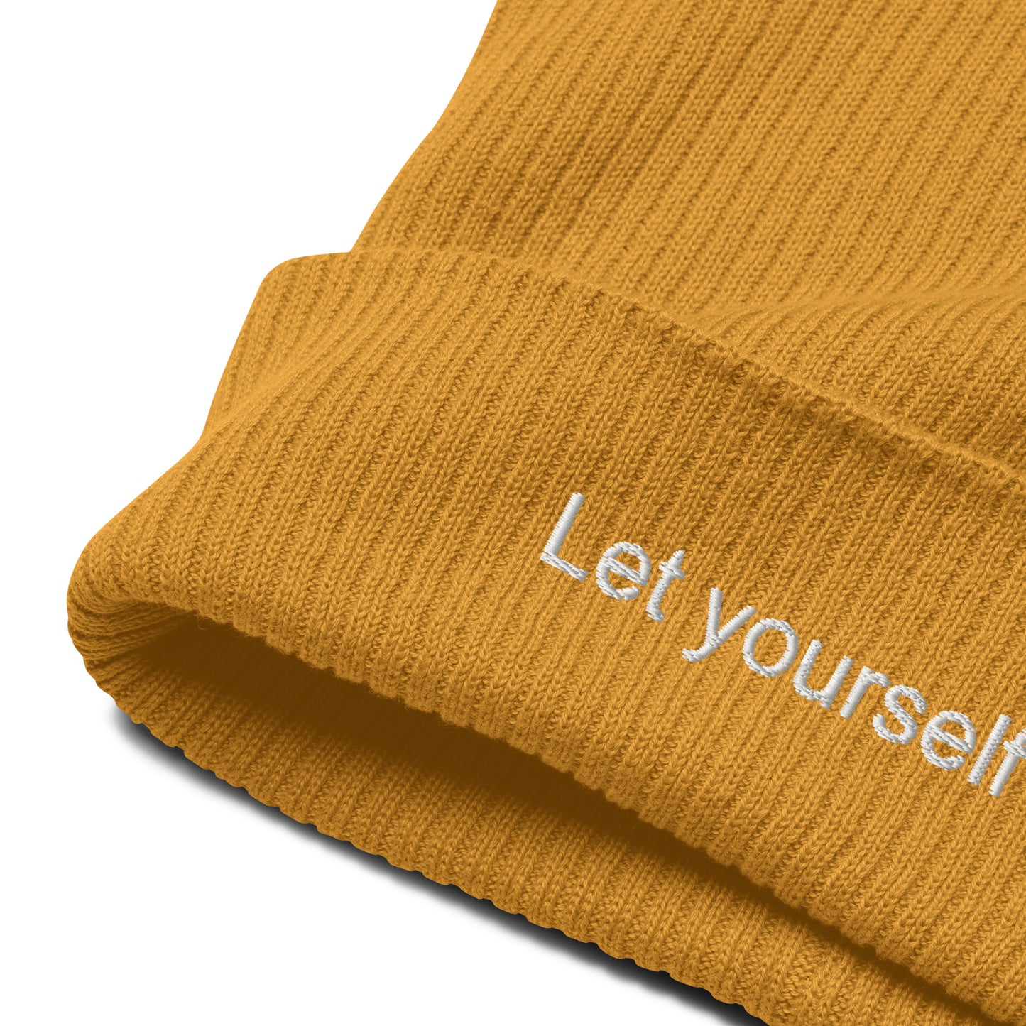 Let Yourself Heal Ribbed Beanie Unisex