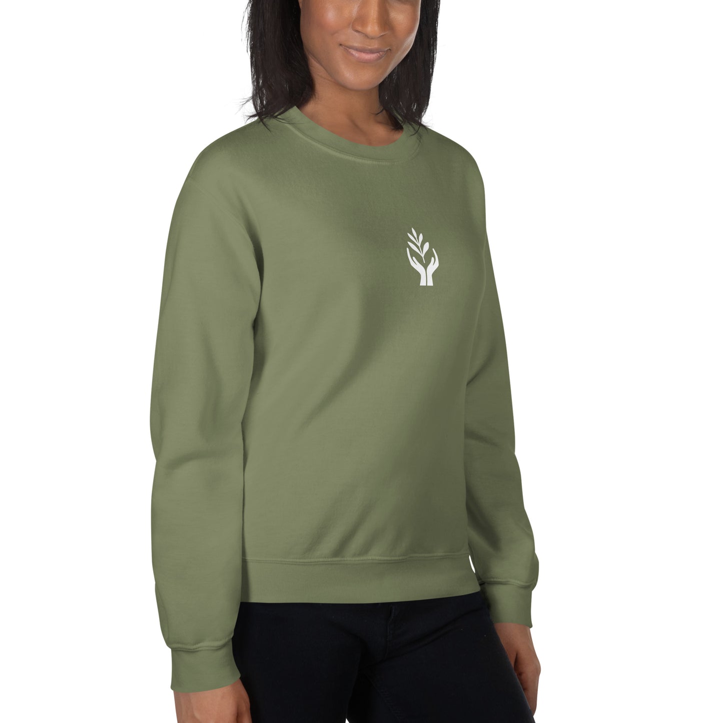 Let Yourself Heal You Deserve It Back Print Crewneck Sweatshirt Women’s