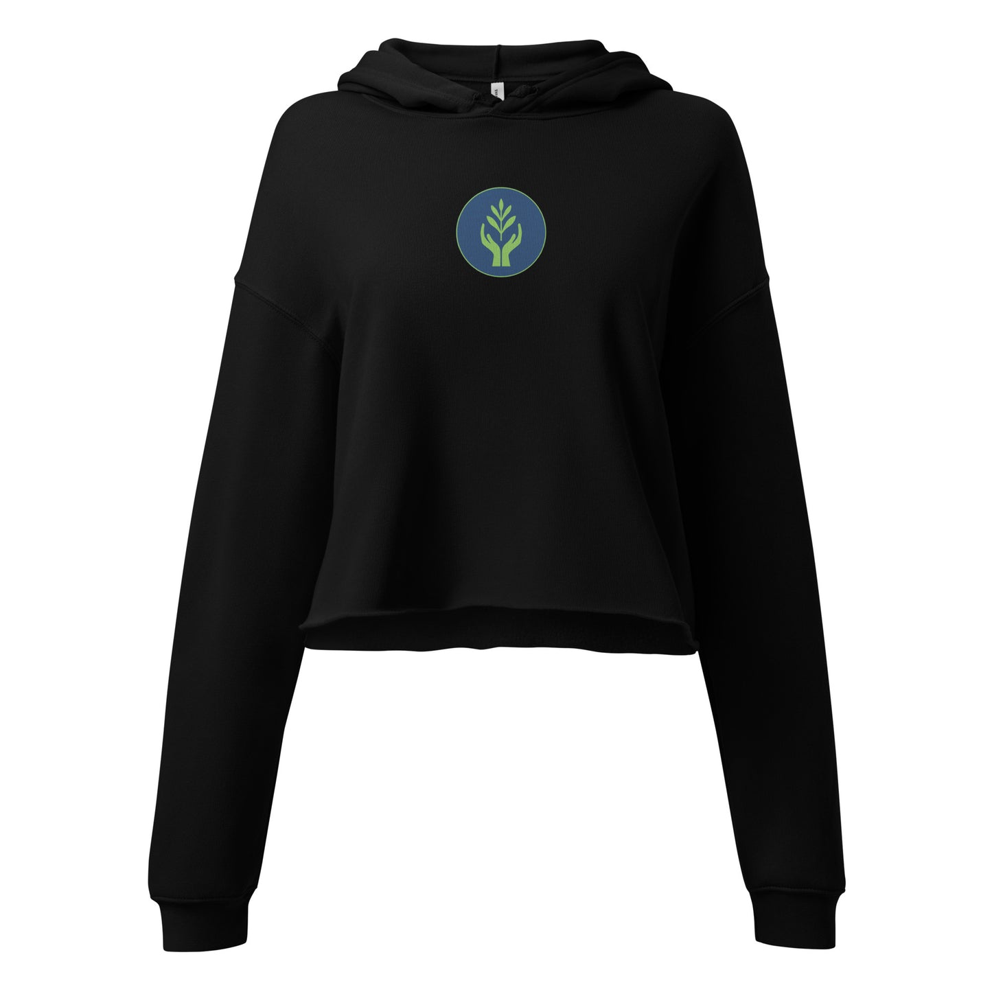 Healbean Logo Crop Hoodie